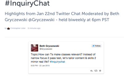 InquiryChat  with tweets  · MrLister · Storify
